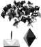 Black Upholstery Tacks 19mmx20mm Square Head Bubble Nails, Decorative Square Nails for House Building Kitchen, 50 Pcs