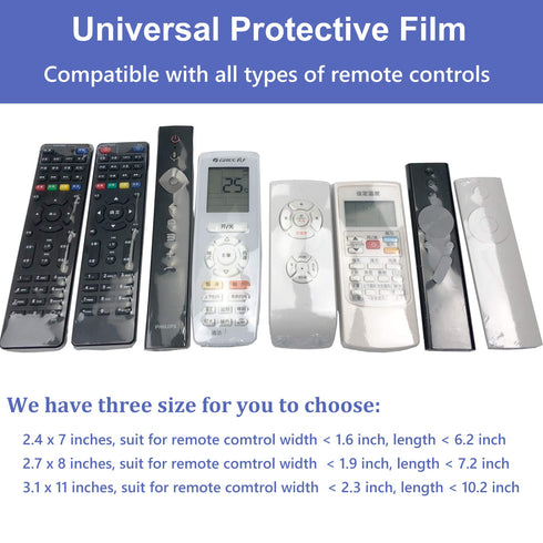 Morepack 100Pcs Remote Control Shrink Wrap Bags, 2.7x8 Inches Dustproof and Waterproof Cover Protector