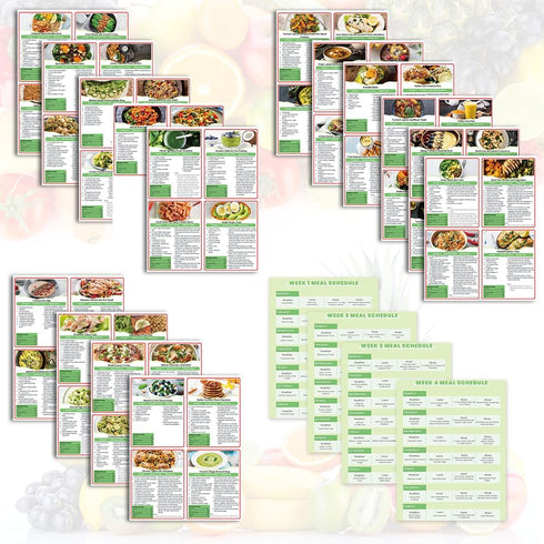 Auroscent Anti-Inflammatory Meal Planner for Gut Health 4-Week Clean Eating Diet Plan, Reduce