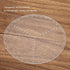 7.87" Round Center Finder Compass - Transparent Acrylic Tool for Locating Center in Woodworking Projects