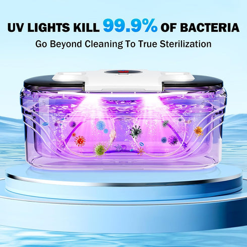 48KHz 400ML, Ultrasonic Cleaner, Jewelry Cleaner Ultrasonic Retainer Cleaner for Eyeglasses Rings Watch Band Necklace