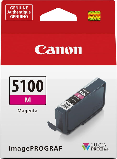 Canon PFI-5100 Genuine Magenta Ink Tank, Compatible with ImagePROGRAF PRO-310 Printers