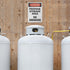 SmartSign U9-2344-NA_10x14 "Danger - Propane Storage Area, No Smoking" Sign | 10" x 14" Aluminum Black/Red on White