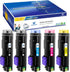 VICTORSTAR 5 Packs Compatible Toner Cartridges 6510 6515?Extra High Yield?5500 BK & 4300 Pages CMY for Xerox Phaser