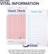 (10 Pack) 500 Stock Your Home Pink Guest Check Books for Servers Server Note Pads, Waiter Checkbook, Food Receipt Book