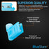 BlueStars 100 PCS Blue Flag Spade Terminals Female, AWG 16-14, 400V, 15A Electrical Connectors Kit