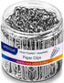 Vinaco Paper Clips - Smooth Silver, 100 Pack Large 2 Inch (50mm), Durable & Rust Resistant Coating for Office School