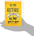 NobleWorks Funny Retirement Card with Envelope, Colorful Congrats Greeting - As You Retire C6875RTG