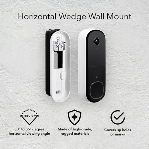 Wasserstein Horizontal Wedge Wall Mount 35 to 55 for Arlo Wireless Video Doorbell (2nd Gen)