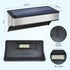 4 Pack 10 Solar Fence Lights Outdoor RGB Color Changing and Fix Colors Stainless Steel Waterproof Solar Lights LED Wall