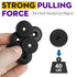 TRYMAG Magnets with Holes 40LB Heavy Duty Adhesive Backing Steel Pads for Wall Mounting 3 Pack