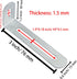 AUXBC 3"x1.2"x0.6"Adjustable 90 10Pcs Right Angle Brackets Metal L Bracket Heavy Duty Degree Corner Fastener L-Shape