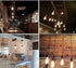 6-Pack Bulbs, ST64 40W E26 Dimmable Bulbs HESSION Vintage Edison Base Amber Glass Warm White Filament Antique