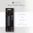 Cross Mini Ballpoint Pen Refill - Medium Red, Dual Pack (8518-5)