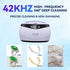 VUA 22oz 304 5 Ultrasonic Jewelry Cleaner, Ring Cleaner, Ultrasonic Cleaner Machine, Stainless Steel Tank, Time Modes