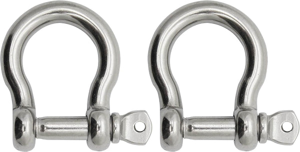 Extreme Max 3006.8294.2 BoatTector Stainless Steel Bow Shackle, 3/8", 2-Pack