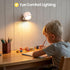 3CCT Dimmable, 360Rotation White-1 Pack LED Wall Mounted Lamps, Battery Operated Rechargeable Wall Lights,
