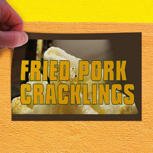 JHall Graphics Decal Sticker Fried Pork Cracklings #3 Restaurant & Food Outdoor Store Sign