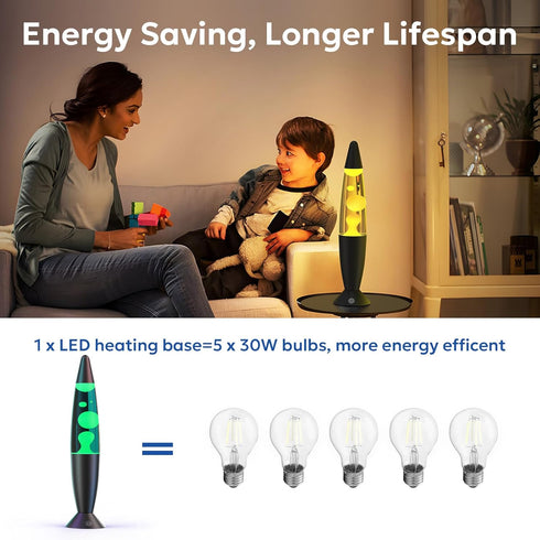 17 13.5 Inch Colors LED Liquid Motion Lamps Color Changing Lamp Black Small Relax Night Light for Adults Kids Teens