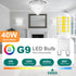 G9 Bulb, 5000K G9 Bulbs 4W, 40W Non-dimmable, 400 T4 10 Pack DiCUNO LED Daylight White, LED Light Equivalent
