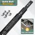 8 1.7 Inch 2Pcs PATIKIL x Drawer Slides, Steel Full Extension Ball Bearing Side Mounted Rails with Mounting Screws