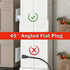 YOJOE 8 ft Flat Plug Extension Cord with 3 Outlets, 16/3 SJTW Heavy Duty for Christmas Lights