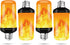 Flame Light Bulbs, E26 Base Flickering LED Bulb, 4 Modes with Gravity Sensor, Halloween Home Party, Pack of 4