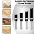 4 Set 1/4 Inch Trimming Pcs Flush Trim Router Bit Shank, Carbide Tipped Straight Cut Pattern Router Bits Bottom