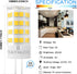 G4 LED Bulb 12V AC/DC 5W Warm White 3000K Equivalent to 40W Halogen Bulb, T3 JC Type Bi-Pin Base for Outdoor Landscape