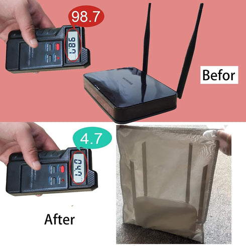 Arilaca 5G 13.8 in*15.7 Large WiFi Router Cover Faraday Bag E M F Protection WiFi Blocker Faraday Cage for Smart Meter