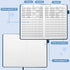 JUBTIC A5 Check Registers for Personal Checkbook, Ledger Transaction Log Book for Small Business, Blue