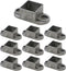 MY MIRONEY 10PCS 1.26" x 1.26" Square Post Flange Base Aluminum Alloy Hardware for Deck Railing Bracket