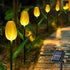X-GiftKey Outdoor Solar Lights Waterproof - 6PACKS Brighter Tulip Flowers with Garden Gifts