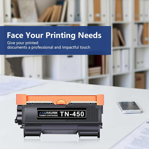 TN450 Toner Replacement for Brother TN-450, Compatible with MFC-7360N HL-2240 Series (Black, 1 Pack)
