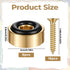 HANLANXUE 8 0.8 0.31 Inch Pcs Brass Cutting Board Feet with Nonslip Pads x Rubber Feet for Cutting Boards, Solid Brass