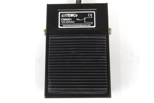 TEMCo Industrial Foot Switch CN0001-10A SPDT NO NC Electric Power Pedal Momentary CNC