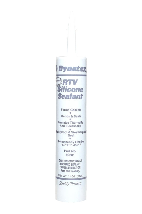 143384 Industrial Grade Silicone Sealant, Aluminum, Marine Caulk, 300ml Cartridge - Bonds, Seals, Protects - Waterproof, Weatherproof, Thermally and Electrically Insulating