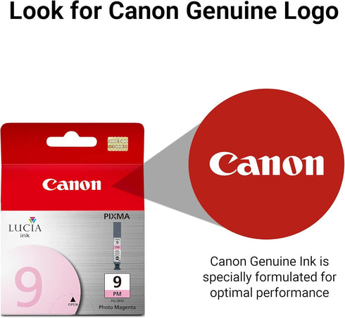 Canon PGI-9 Genuine Photo Magenta Ink Tank, Compatible with Pro9500 Printers