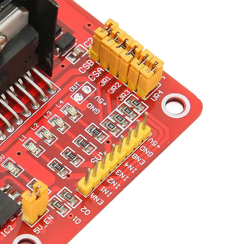 H Bridge Motor Driver Module, L298N H Bridge DC Stepper Motor Controller Board for Electric Motor