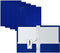 Better Office Products 25-Pack Glossy Blue File Folders, 8.5 x 11-Inch, Letter Size with 3 Metal Prongs