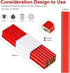 Carpenter Pencils Medium Hard Natural Wood Cased Quality Flat Octagonal Red Black Pencils for Office School Supplies