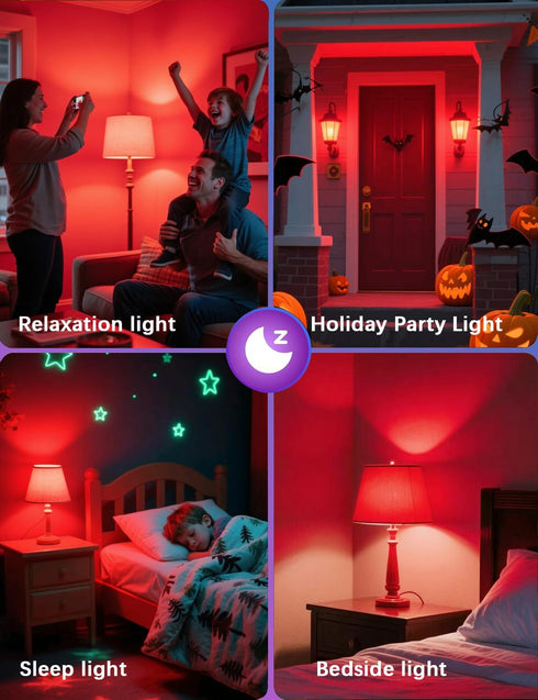 630nm Bulb Dimmable, 100% E26 A15 5W 4Pack Red Sleep Blue Light Blocking, Promotes Melatonin Production, LED Red Dim