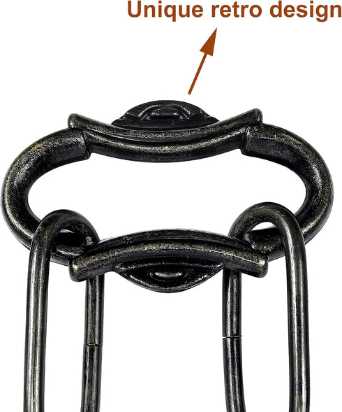 Amadget 6 Ft Lighting Chain with Connection Locks for Hanging Lamp, Chandelier, Pendant, Lantern, Swag Lamp