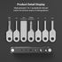 SMALLRIG Folding Tool Set with Screwdrivers and Hex Key Wrenches, Seven Functional Tools Included (Black) - 4681