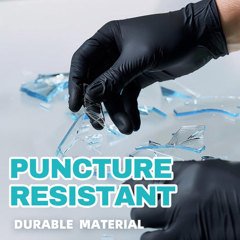 Medical Nitrile Exam Gloves, Powder-Free, Latex-Free, Non-Sterile, Food Safe, 4 mil, 100 Pcs