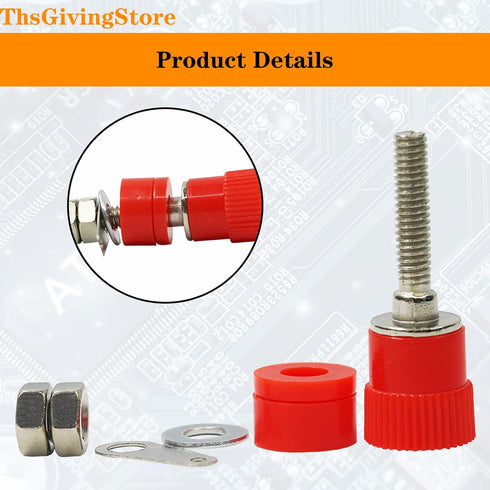 20 PCS Binding Posts Terminal, Female Socket Jack for 4mm Banana Plug Connector, Electronic Test Equipment (5 Color)
