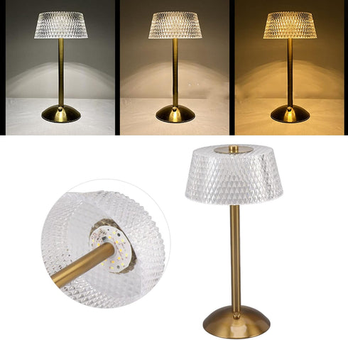 lvifloae Dimming Dimmable Acrylic Table Lamp Stepless LED Night Light with USB Cable for Kids Nursery Bedroom