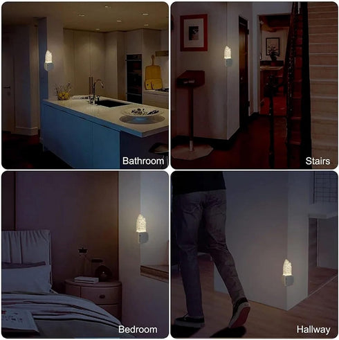 TOPINCN Motion Sensor Castle Night Light, Wall Sconce with Soft Illuminance, Wall Light for Bedroom Staircase Hallway