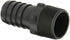 Dixon Valve HB150 Polypropylene Shank/Water Fitting, Tuff-Lite King Combination Nipple, 1-1/2" NPT