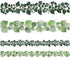Worldbazaar Eucalyptus Bulletin Board Border, 36ft Greenery Leaves Die-Cut Paper Trim for Farmhouse Classroom Decoration